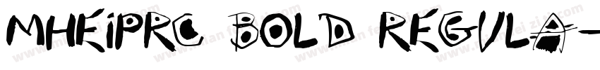 MHeiPRC Bold Regula字体转换